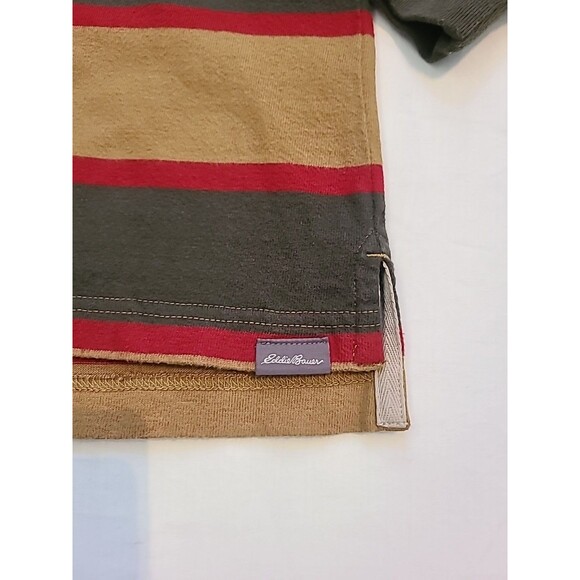 Vintage Eddie Bauer Shirt Mens Sm Stripe Classic Rugby Sailing Y2K Seattle - Picture 5 of 7